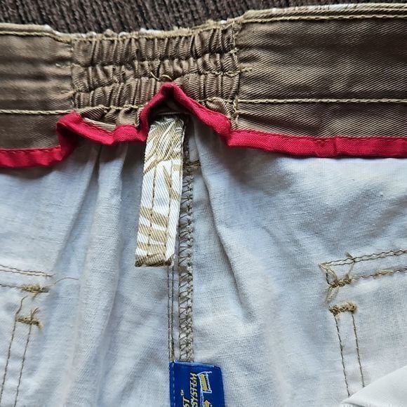 Haband Tri Waist Comfort Men's Palm‎ Leaf Cargo Shorts Sz 40 - Picture 8 of 11